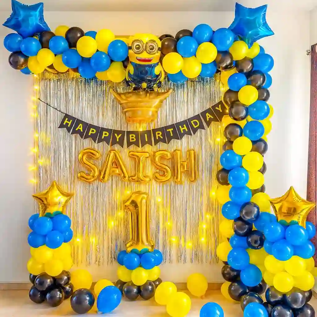 Minion Birthday Party Lightning Decorations